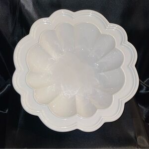 Ceriart Portugal Classic Style Round Serving Bowl 10.25" Scalloped Inside EUC